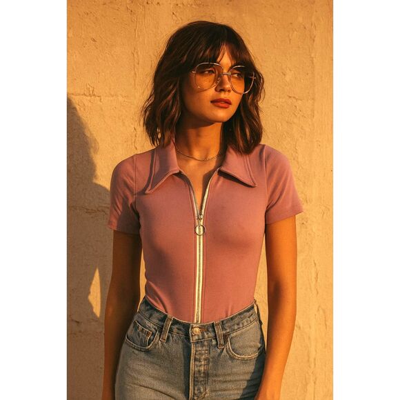 Stoned Immaculate Tops - Stoned Immaculate Purple Bodysuit Top Shirt  Women's Size Medium